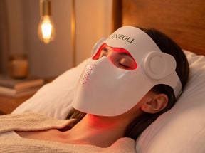 Inzoli 4D photothermal laser face mask — front view on white background