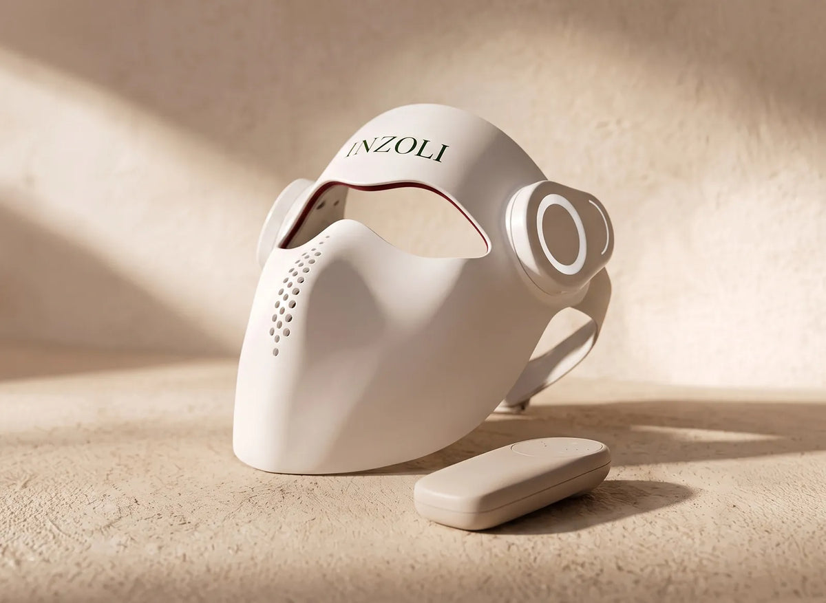 Inzoli 4D laser face mask — side profile showing ergonomic contour
